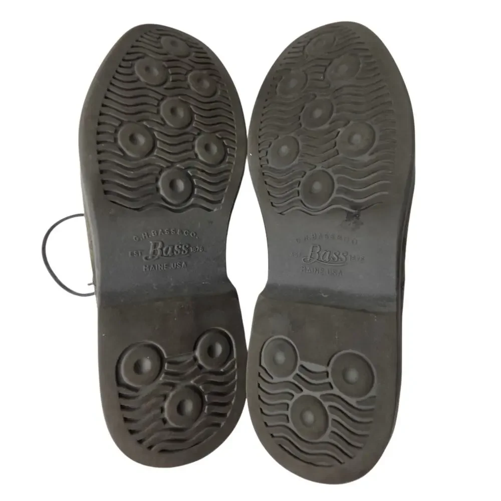G.H. Bass & Co Mens Pasadena Grey Leather‎ Suede Shoes SZ 8W No Insoles Office